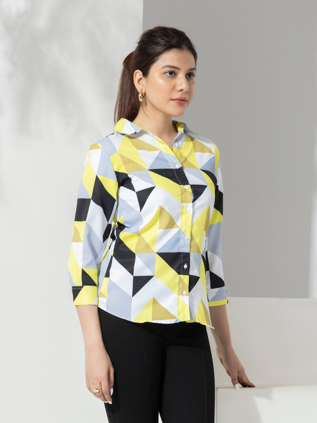 Geometric Print Casual Fashion Shirt