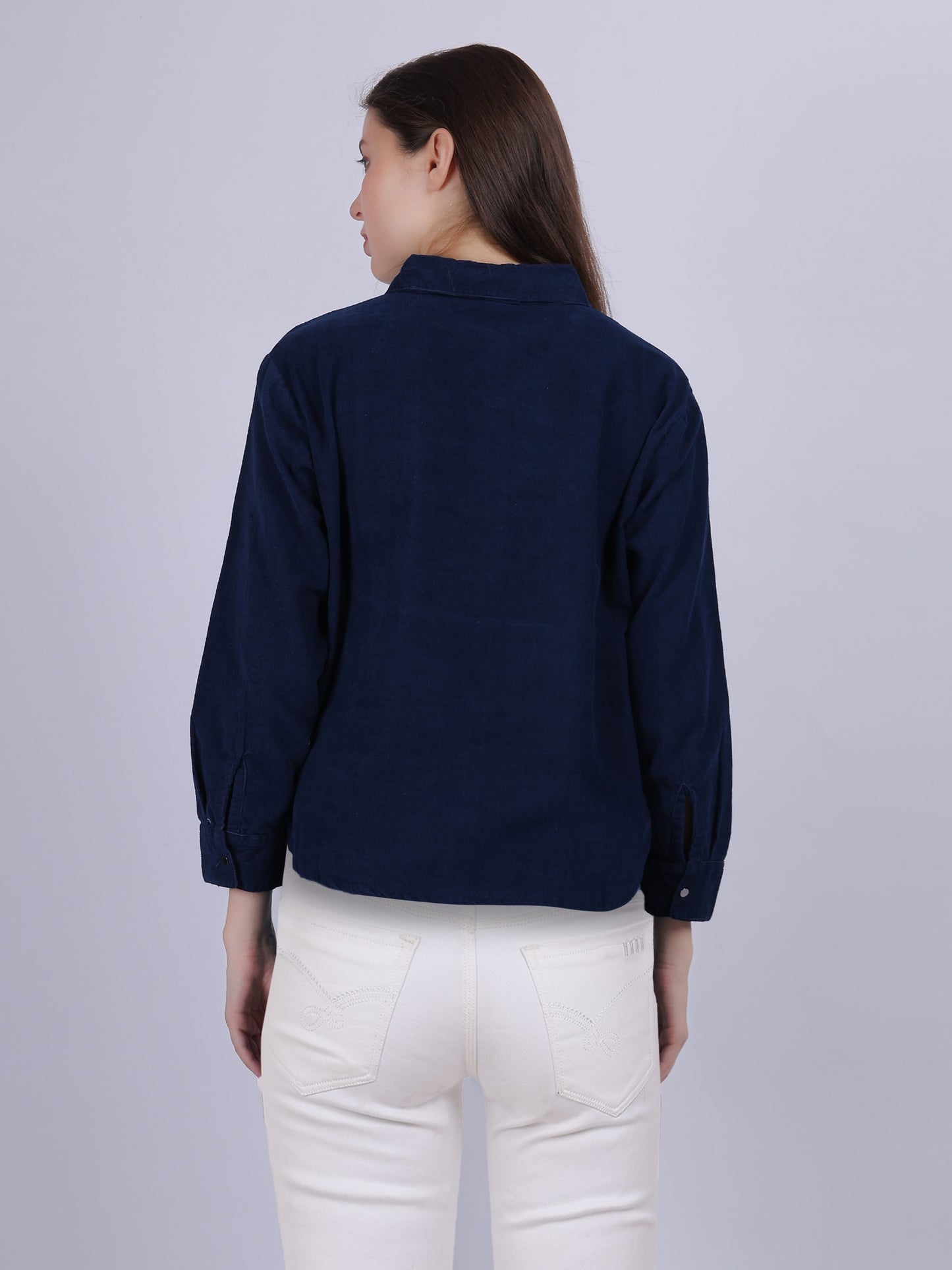 Corduroy Fashion Shirt With Pocket