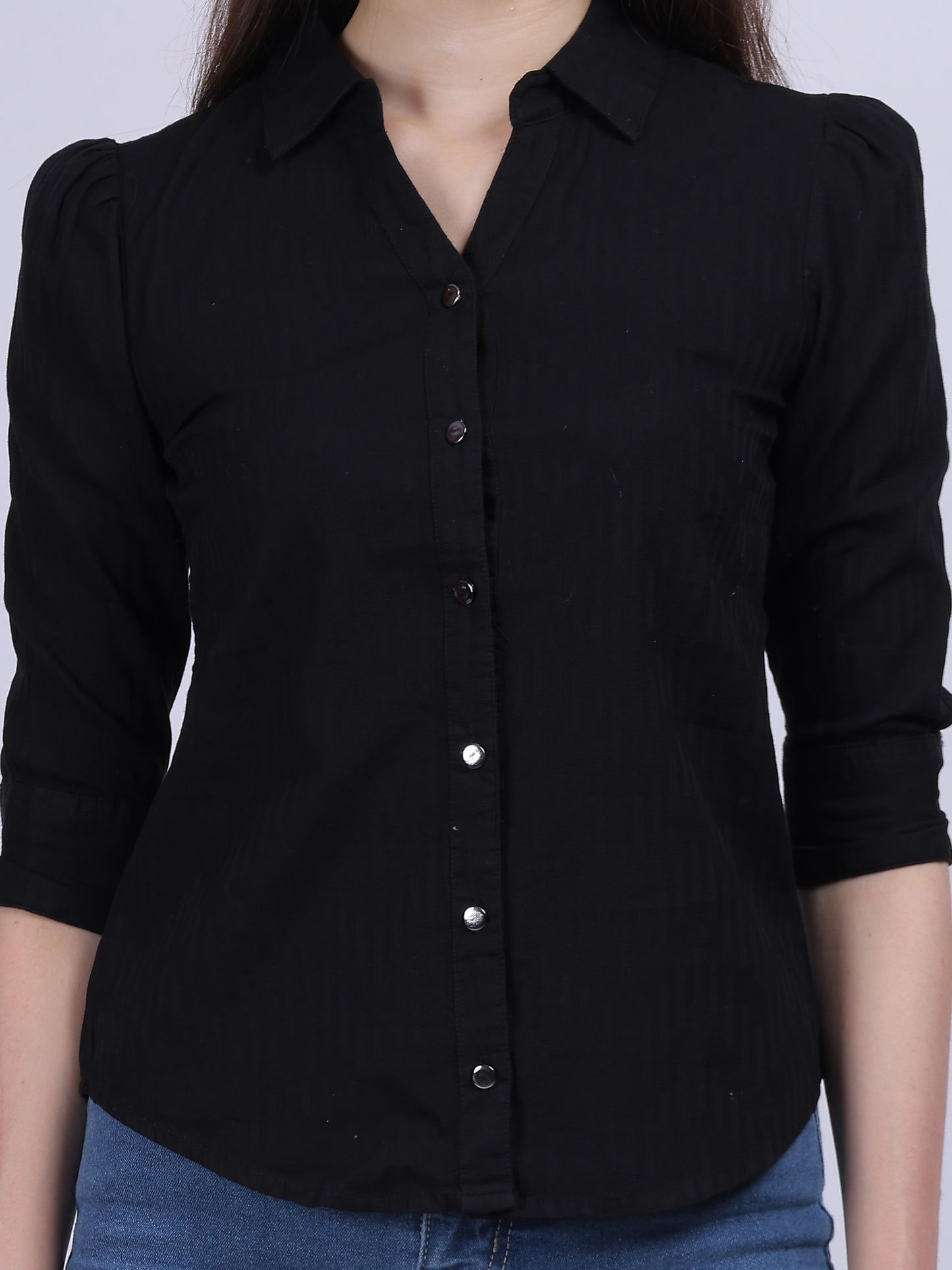 Casual Basic Fashion Textured Shirt