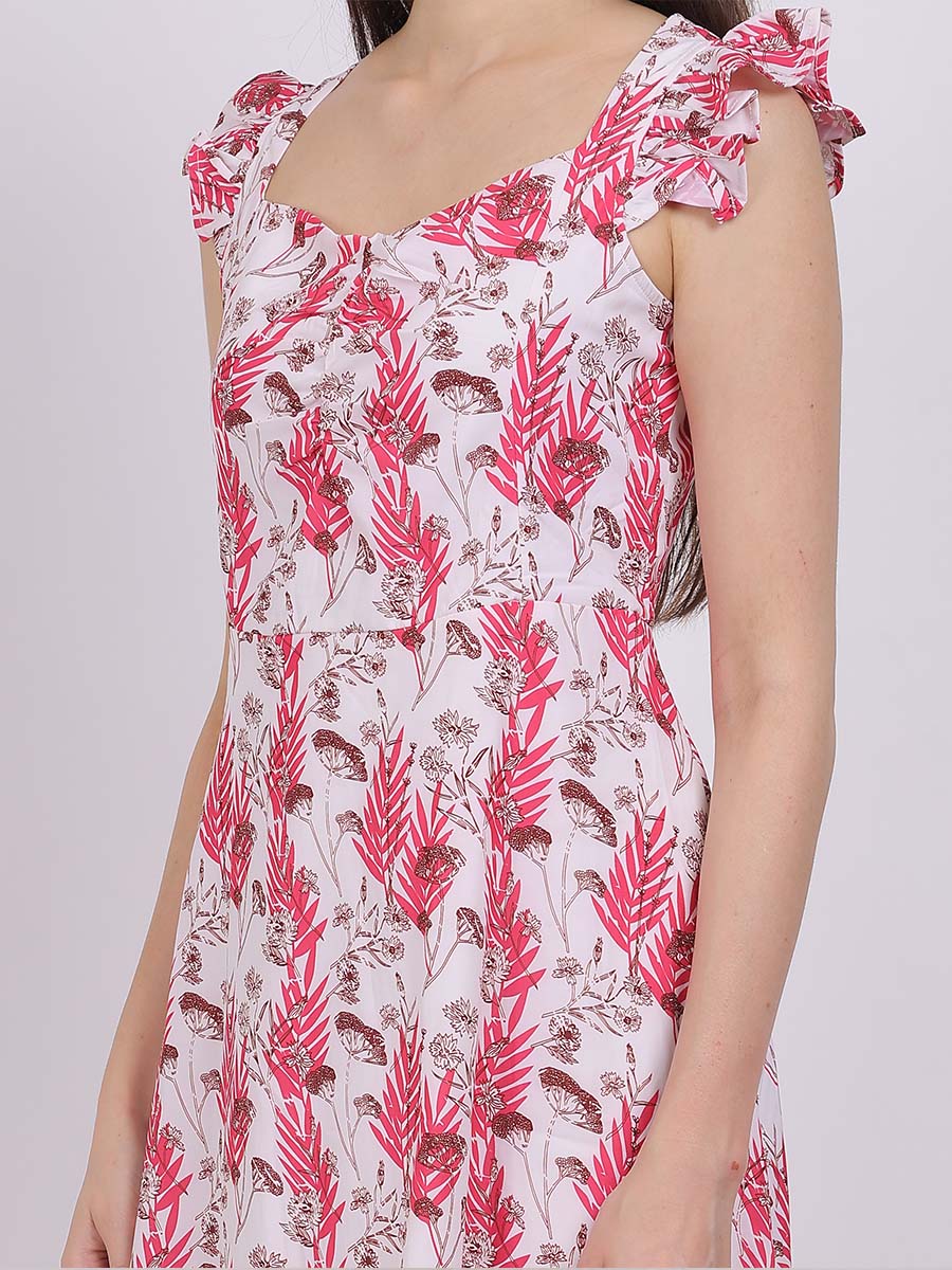 Floral Print Fashion Dress