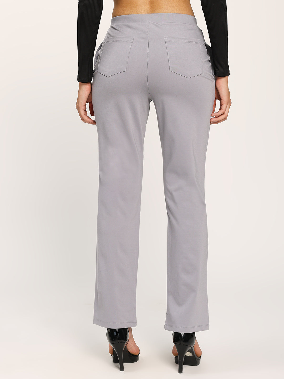 Grey Cloudsoft Straight Fit Trouser Pants