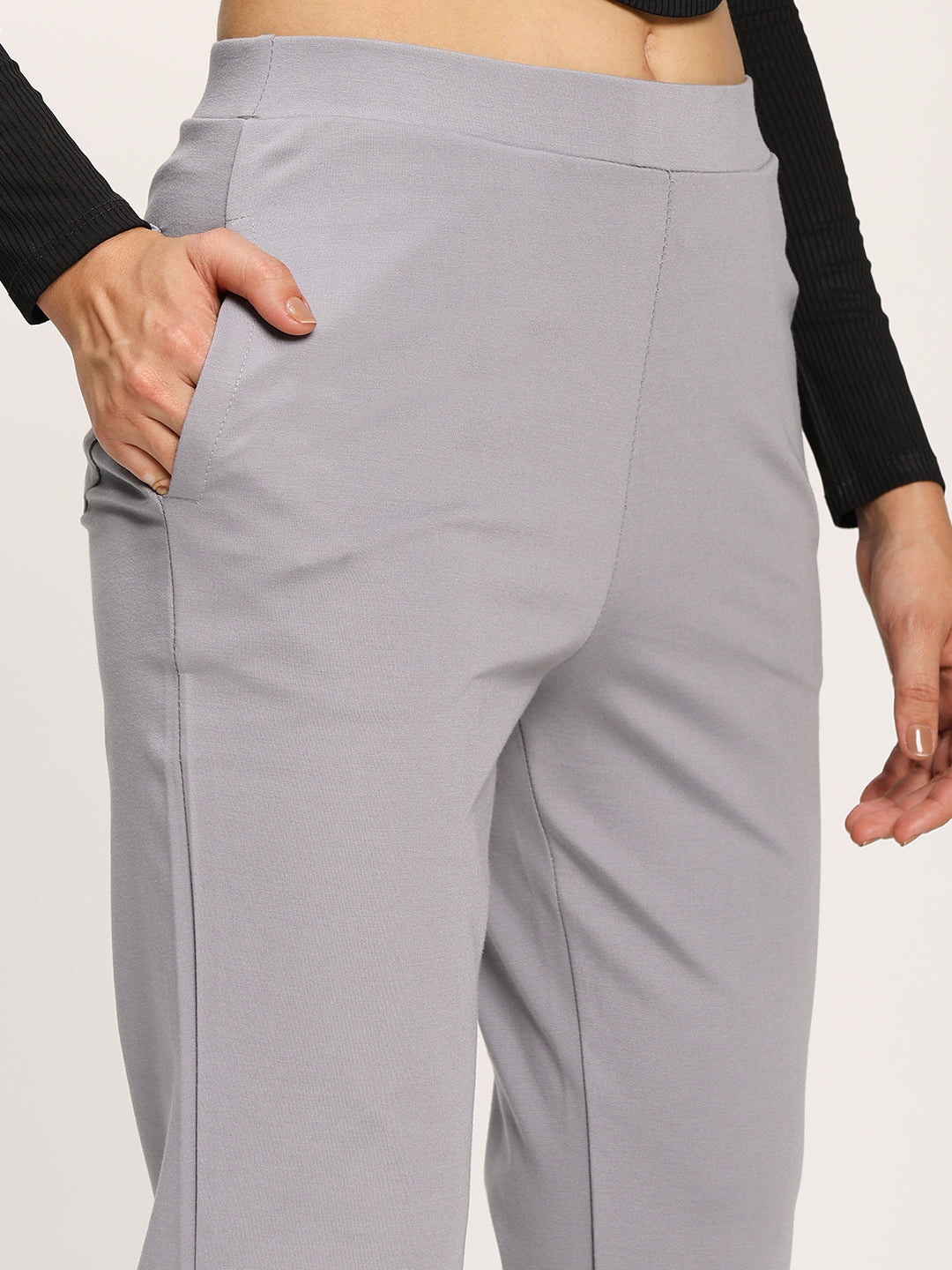 Grey Cloudsoft Straight Fit Trouser Pants