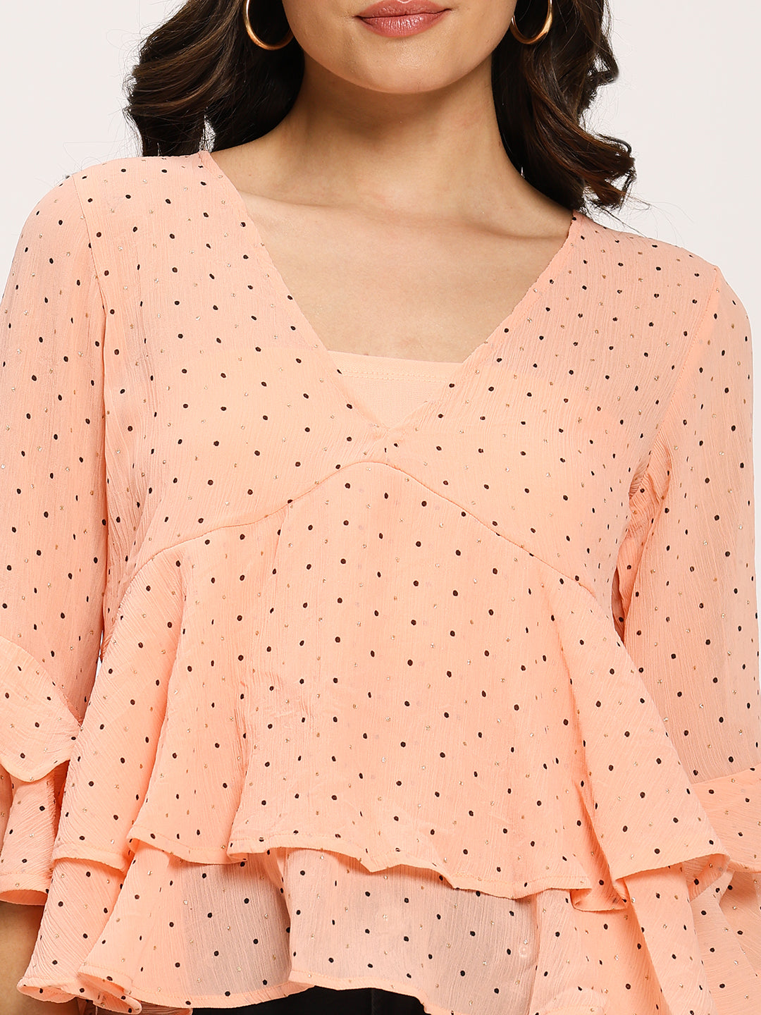 Pink Fashion Layered Top With Tube