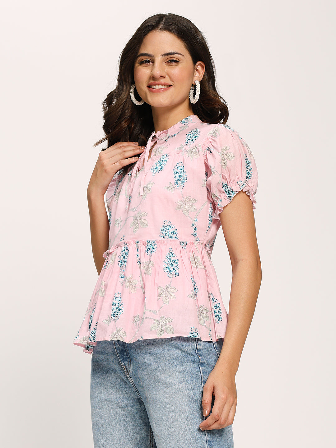 Pink Basic Fashion Casual Top