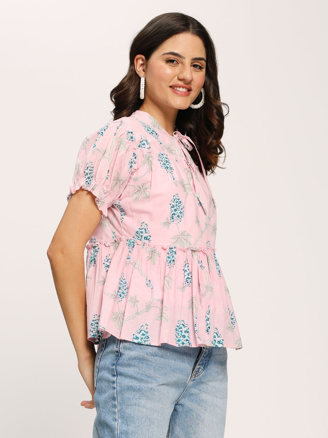 Pink Basic Fashion Casual Top