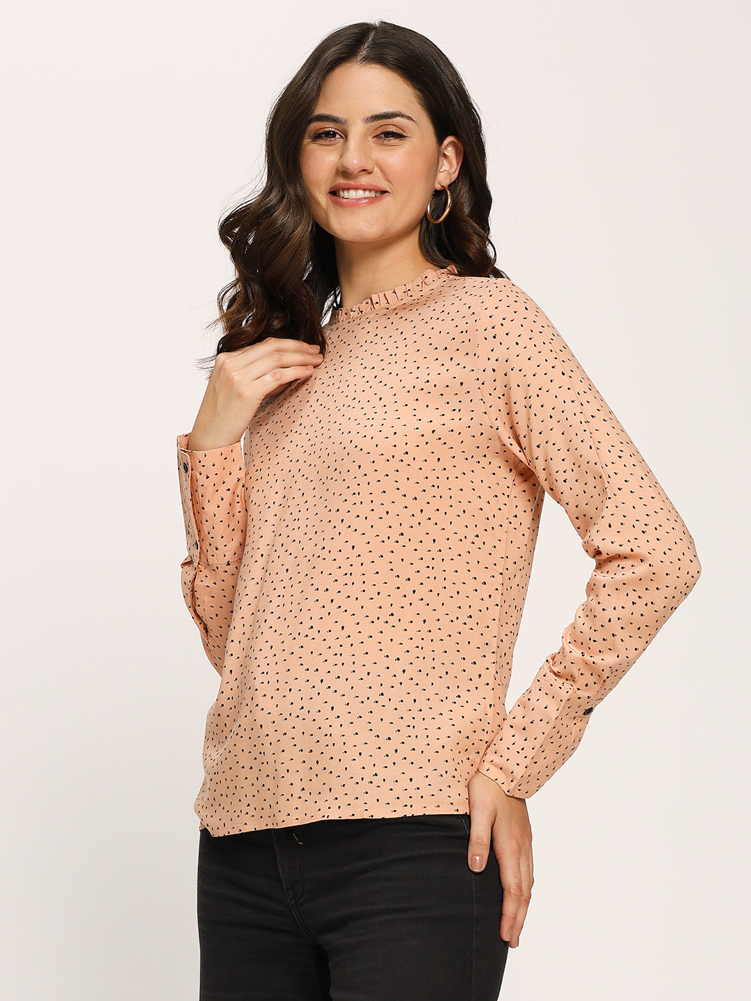 Pink Basic Fashion Casual Top