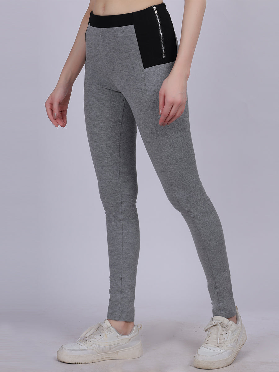 Light Milange Narrow Fit Stretchable Jeggings