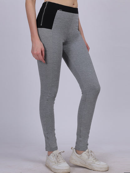 Light Milange Narrow Fit Stretchable Jeggings