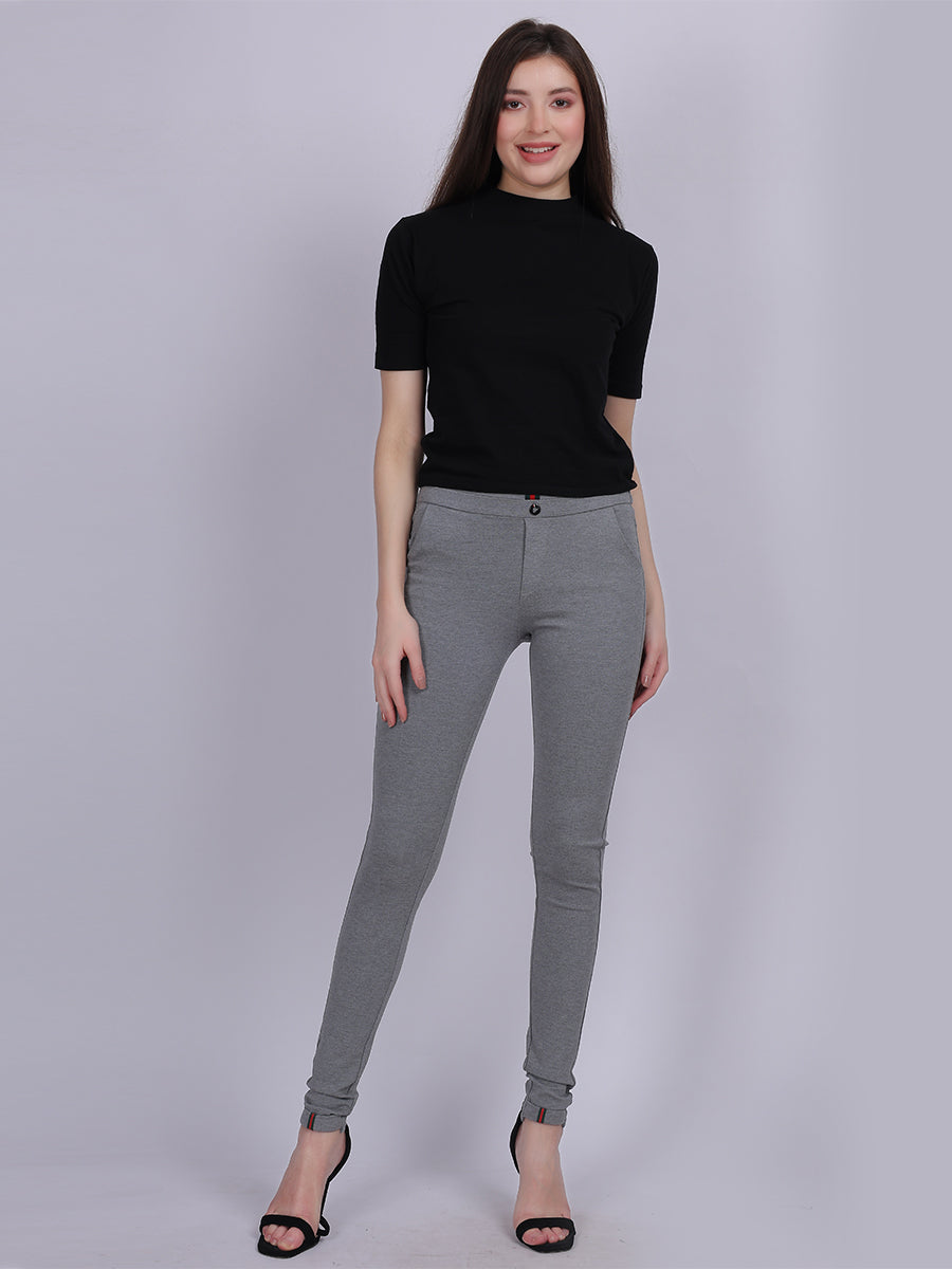 Light Milange Narrow Fit Stretchable Jeggings