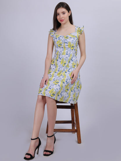 Floral Print Fashion Dress