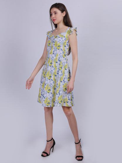 Floral Print Fashion Dress