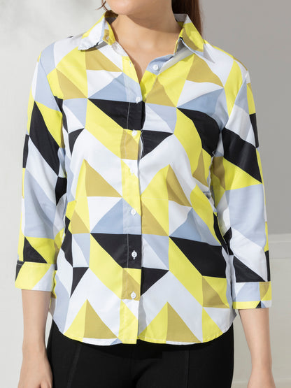 Geometric Print Casual Fashion Shirt