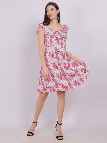 Floral Print Fashion Dress