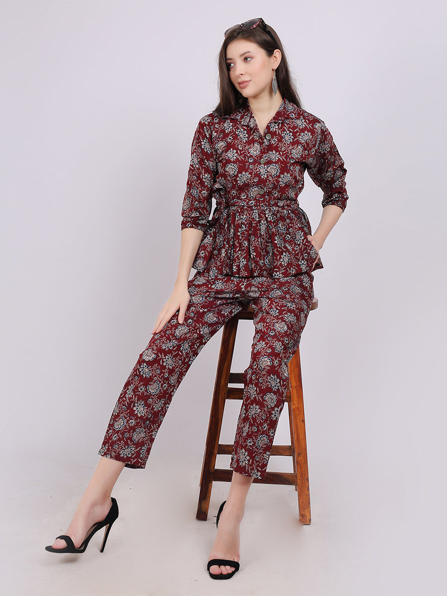 Abstract Floral Fashion Co-ord Set