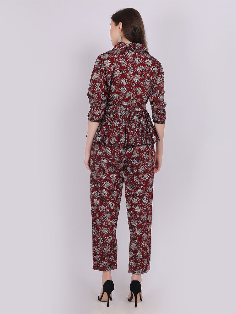 Abstract Floral Fashion Co-ord Set