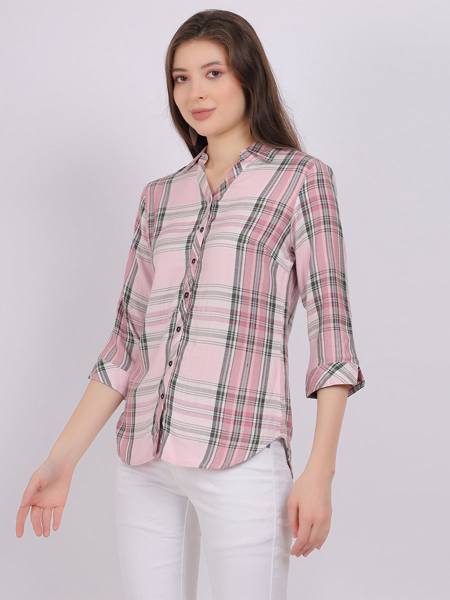 Check Print Formal Shirt