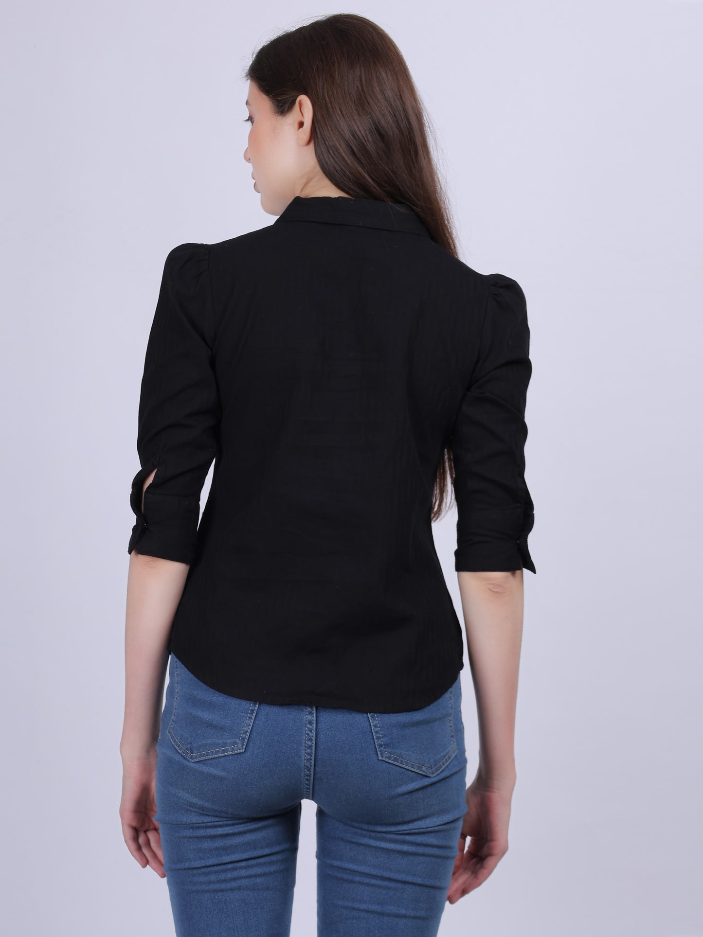 Casual Basic Fashion Textured Shirt