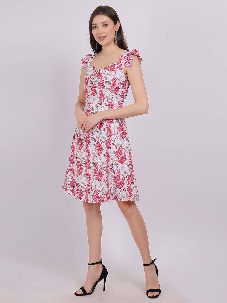 Floral Print Fashion Dress