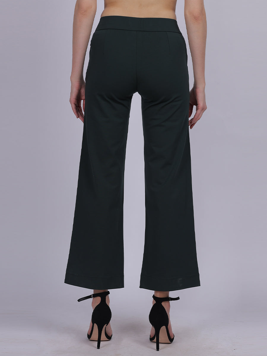 Olive Straight Fit Stretchable Fashion Pants