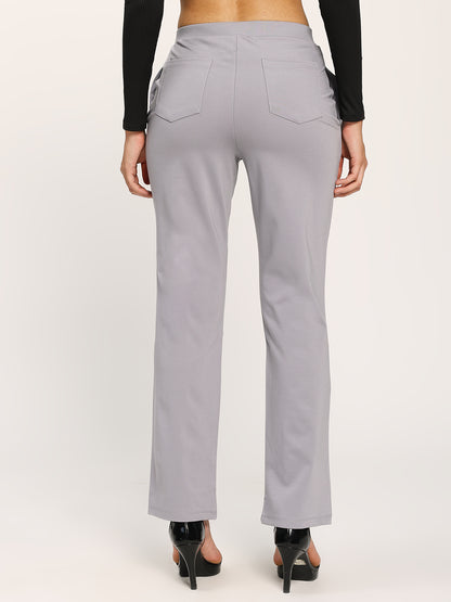 Grey Cloudsoft Straight Fit Trouser Pants