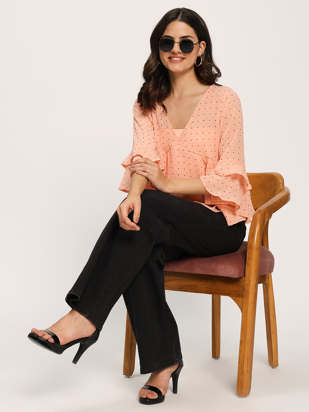 Pink Fashion Layered Top With Tube