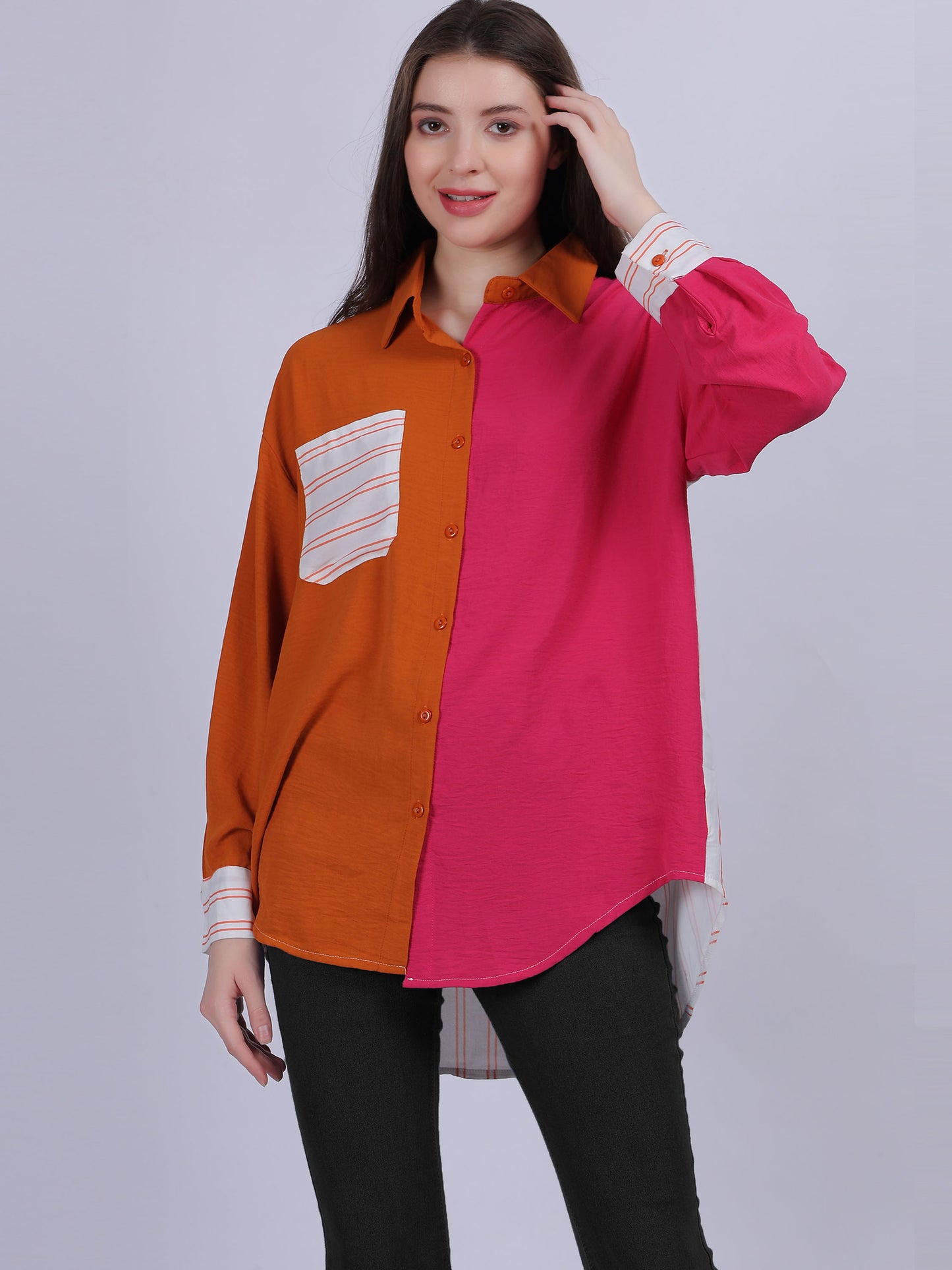 Oversized Mix & Match Fashion Shirt