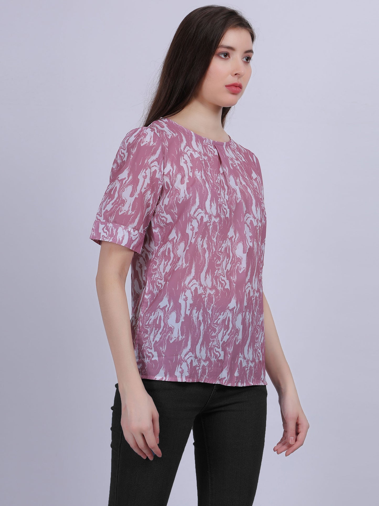 Pink Casual Basic Fashion Top