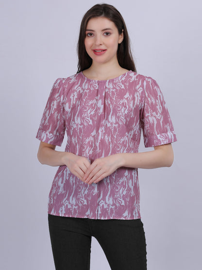 Pink Casual Basic Fashion Top