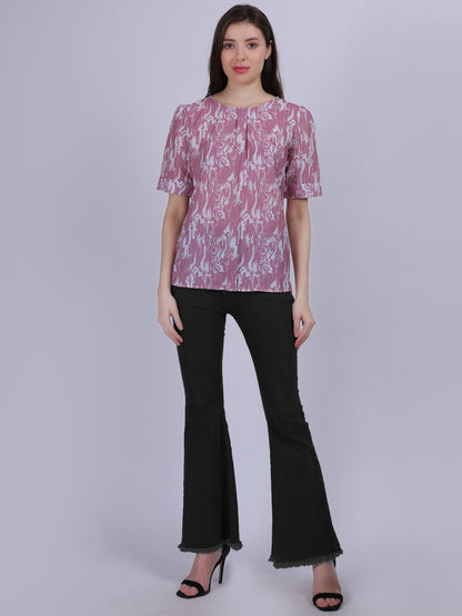 Pink Casual Basic Fashion Top