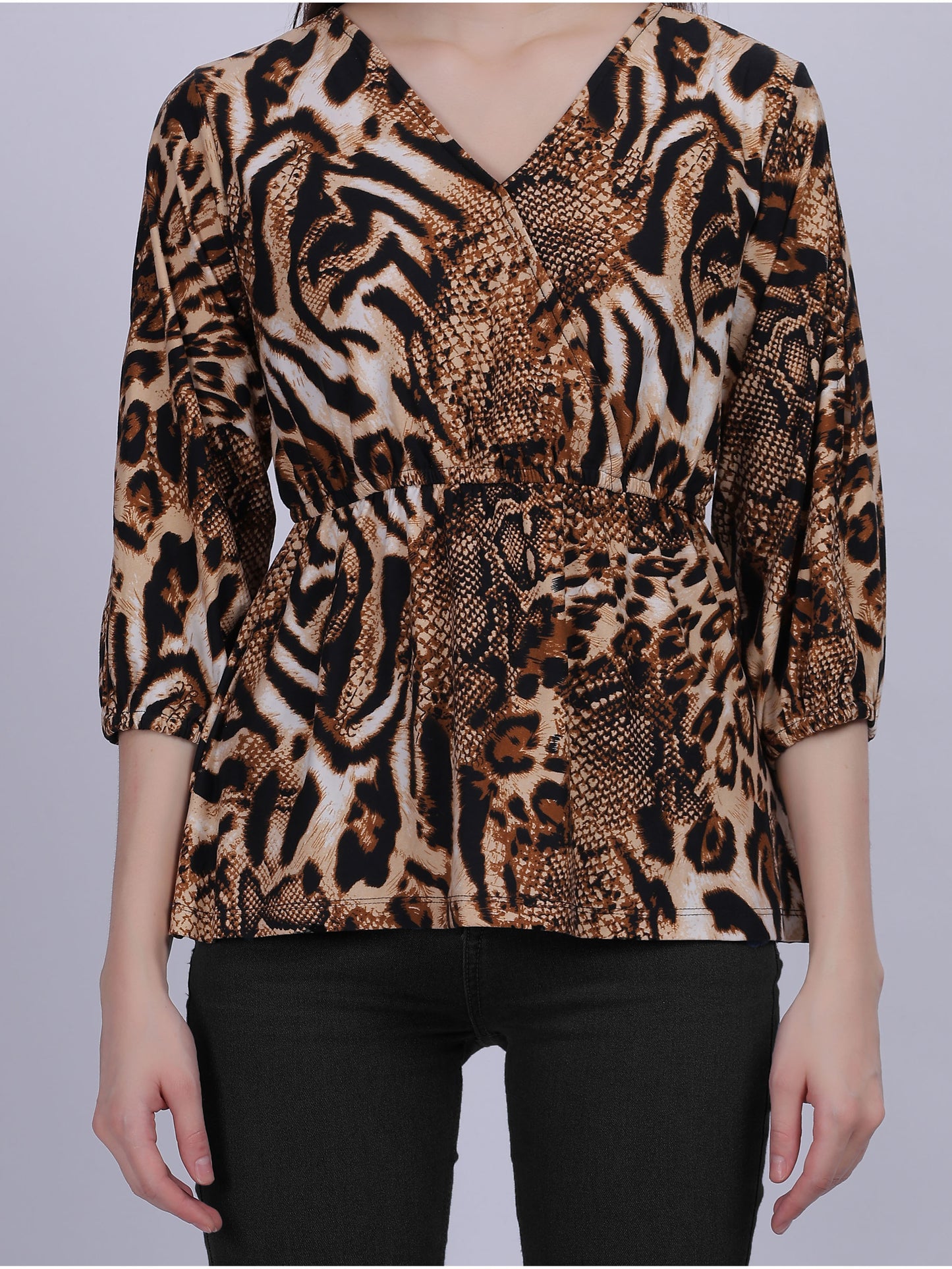 Animal Printed Basic Fashion Top