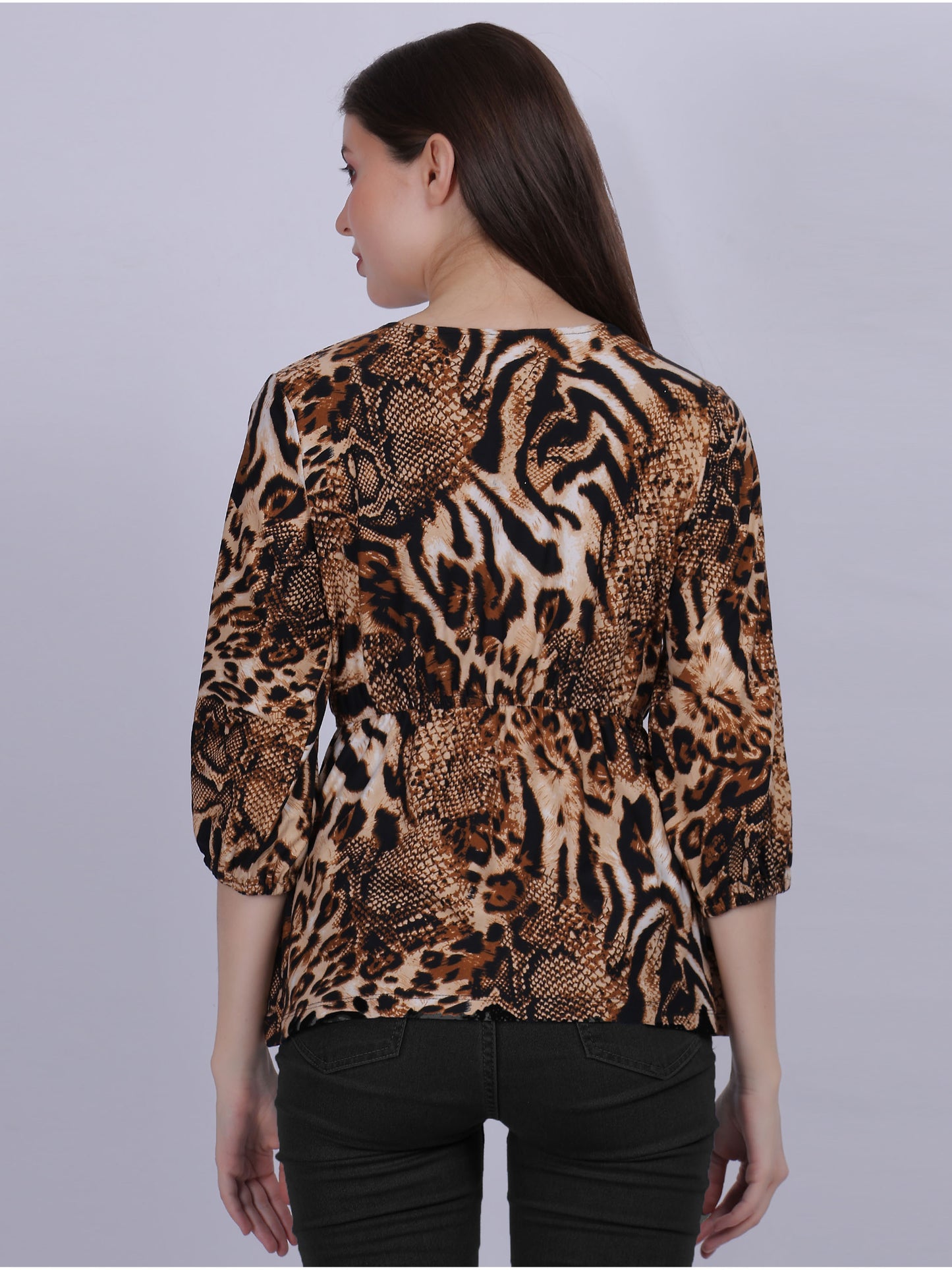 Animal Printed Basic Fashion Top