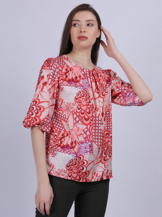 Basic Printed Fashion Top