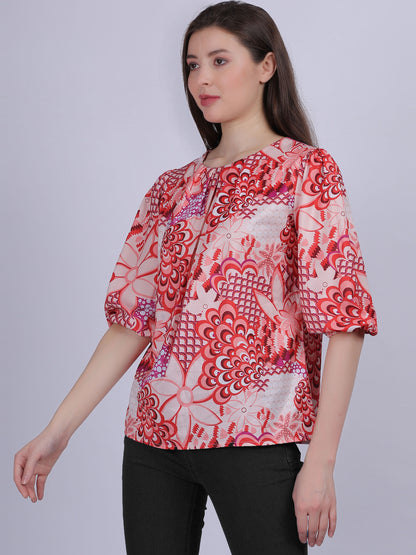 Basic Printed Fashion Top